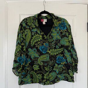vintage flowy shirt (plus size)